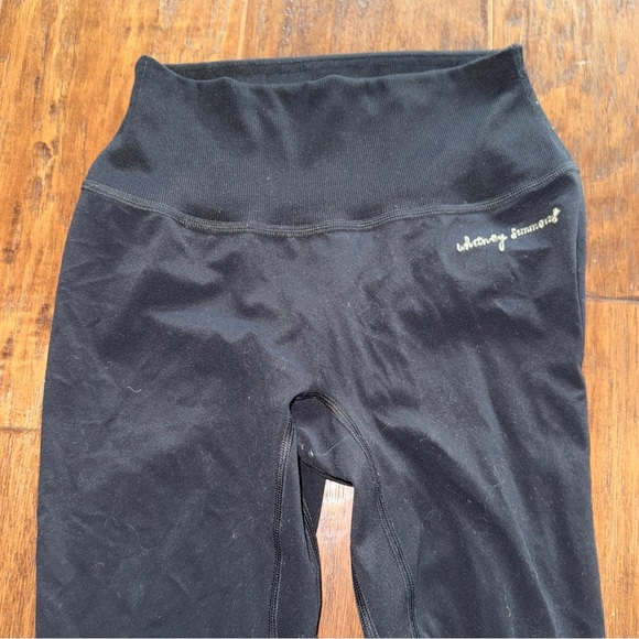 Gymshark Whitney Rib Waist Black Leggings - Picture 4 of 5